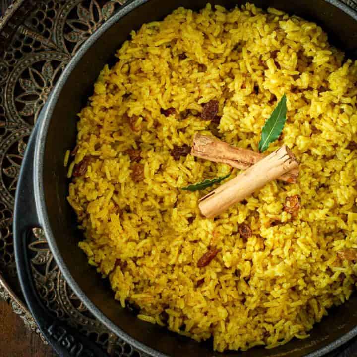 Easy homemade Basmati yellow rice - South African