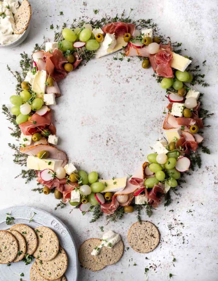 Christmas Charcuterie board - Wreath
