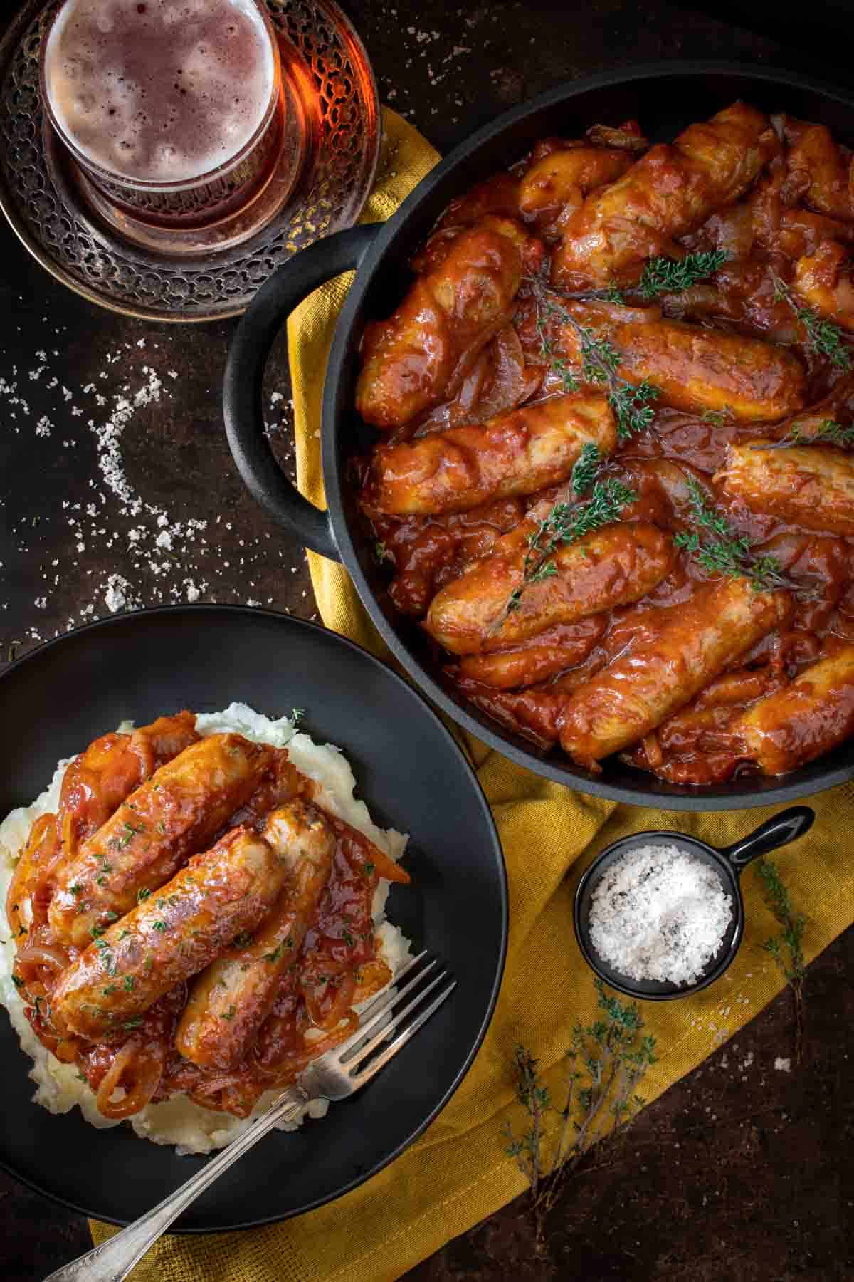 The very best devilled sausages