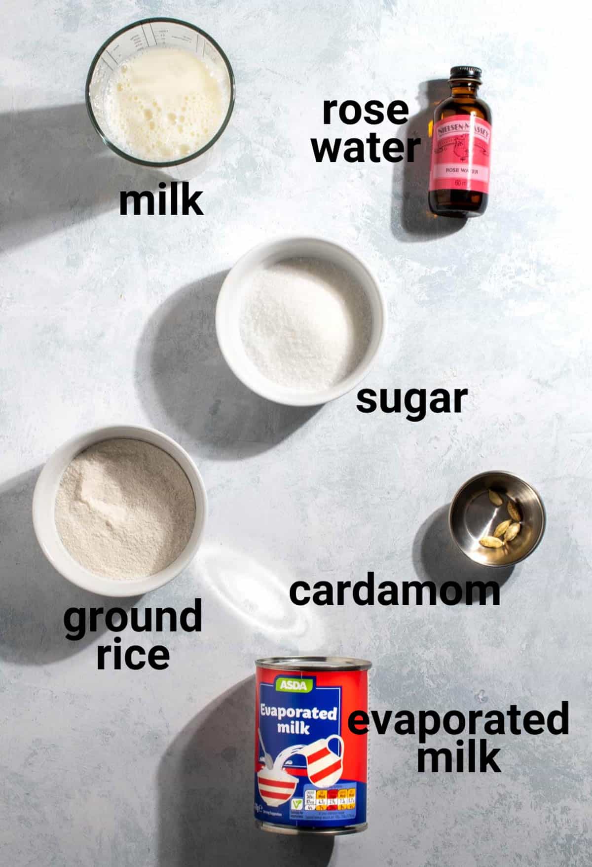 Firni ingredients.