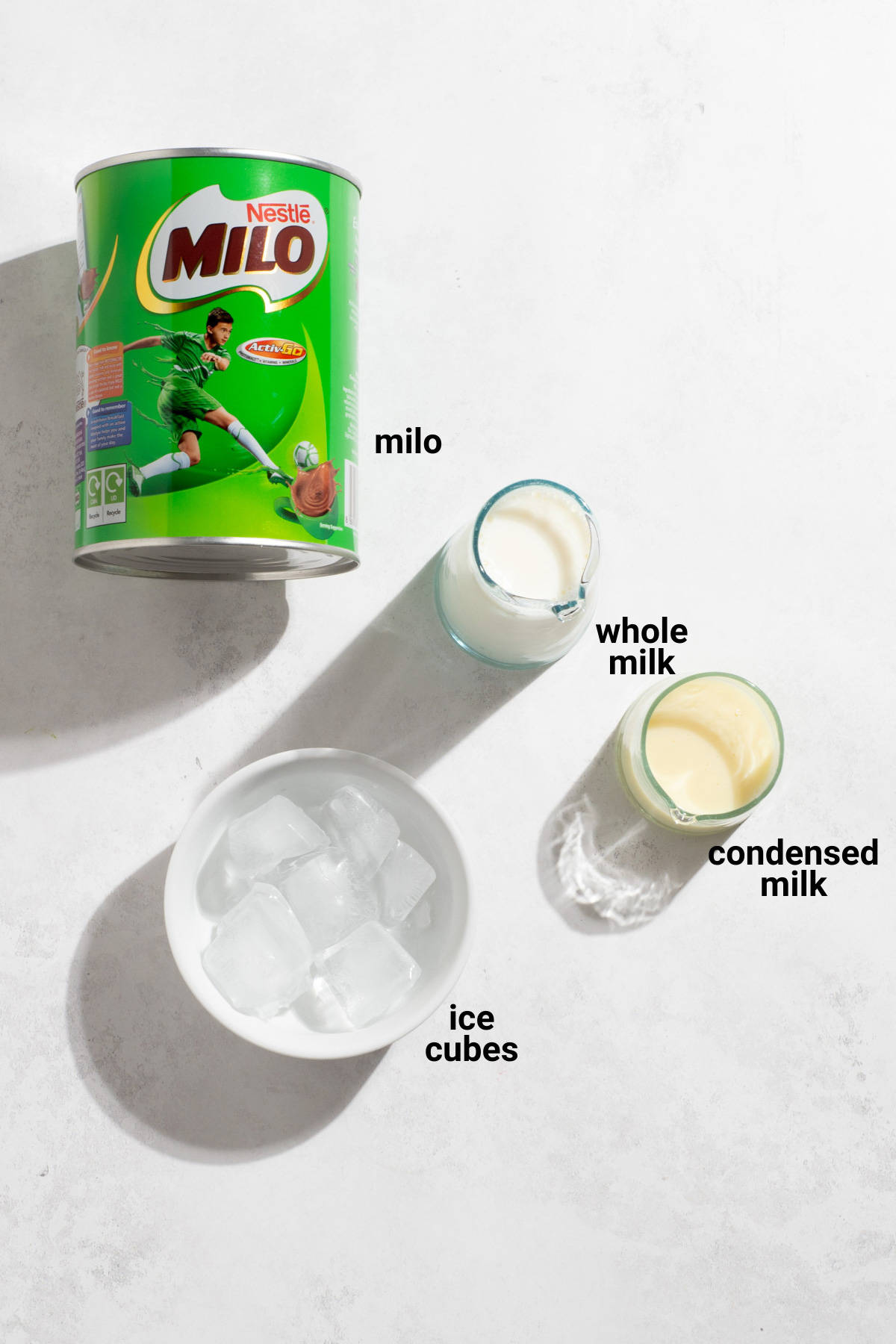 Milo dinosaur ingredients.