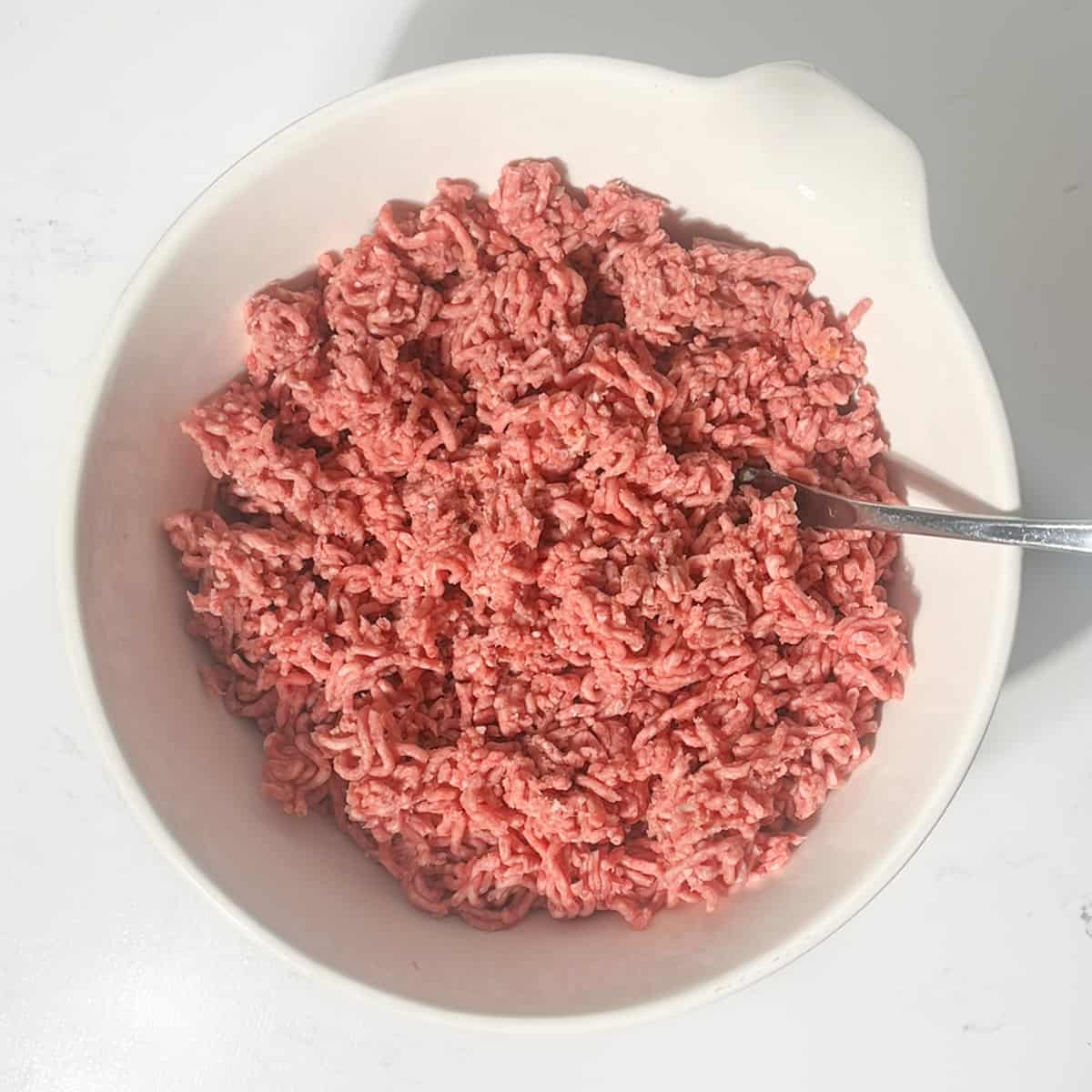 A bowl of mince.